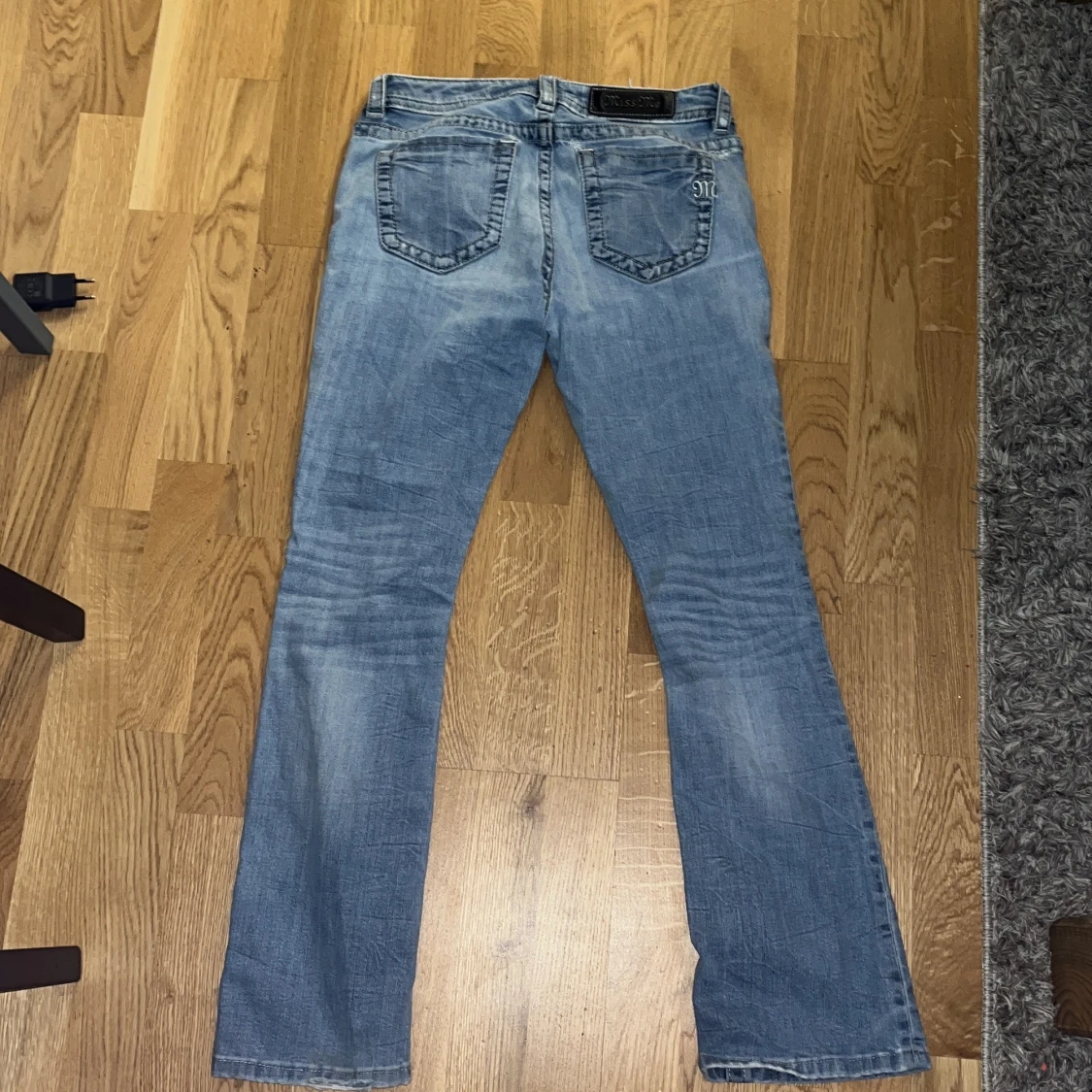 Miss Me ljusblå bootcut jeans - 1