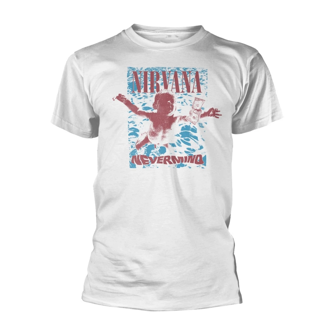 Nirvana Nevermind vit t-shirt
