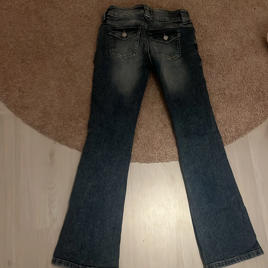 Bootcut jeans från H&M, blå denim - 1