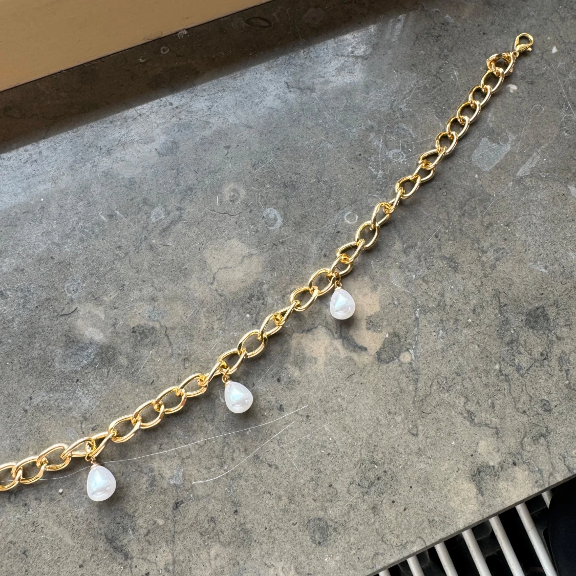 Pärlhalsband Guld   - 2