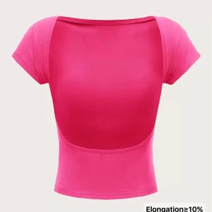 Rosa och blå topp med öppen rygg - Två snygga toppar i rosa och blått med en djup öppen rygg. Passformen är tight. Båda topparna är i storlek XS🩷🩵