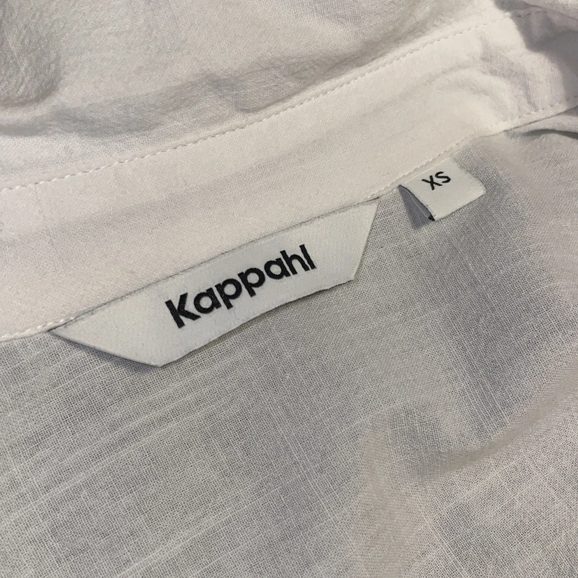 Vit skjorta från Kappahl i linne XS - 2