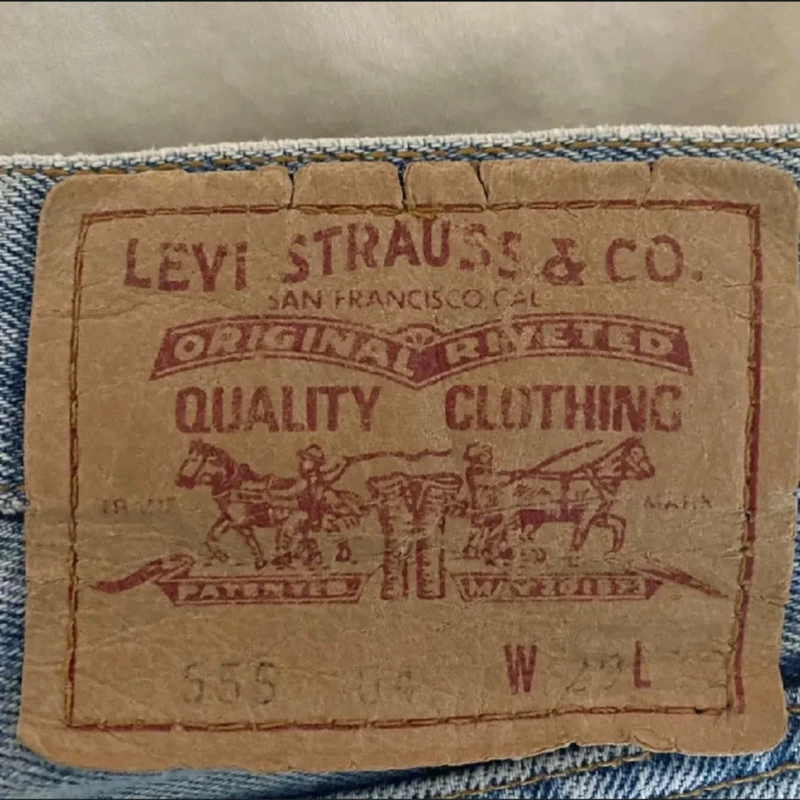 Levi's 501 ljusblå jeans straight fit - 4
