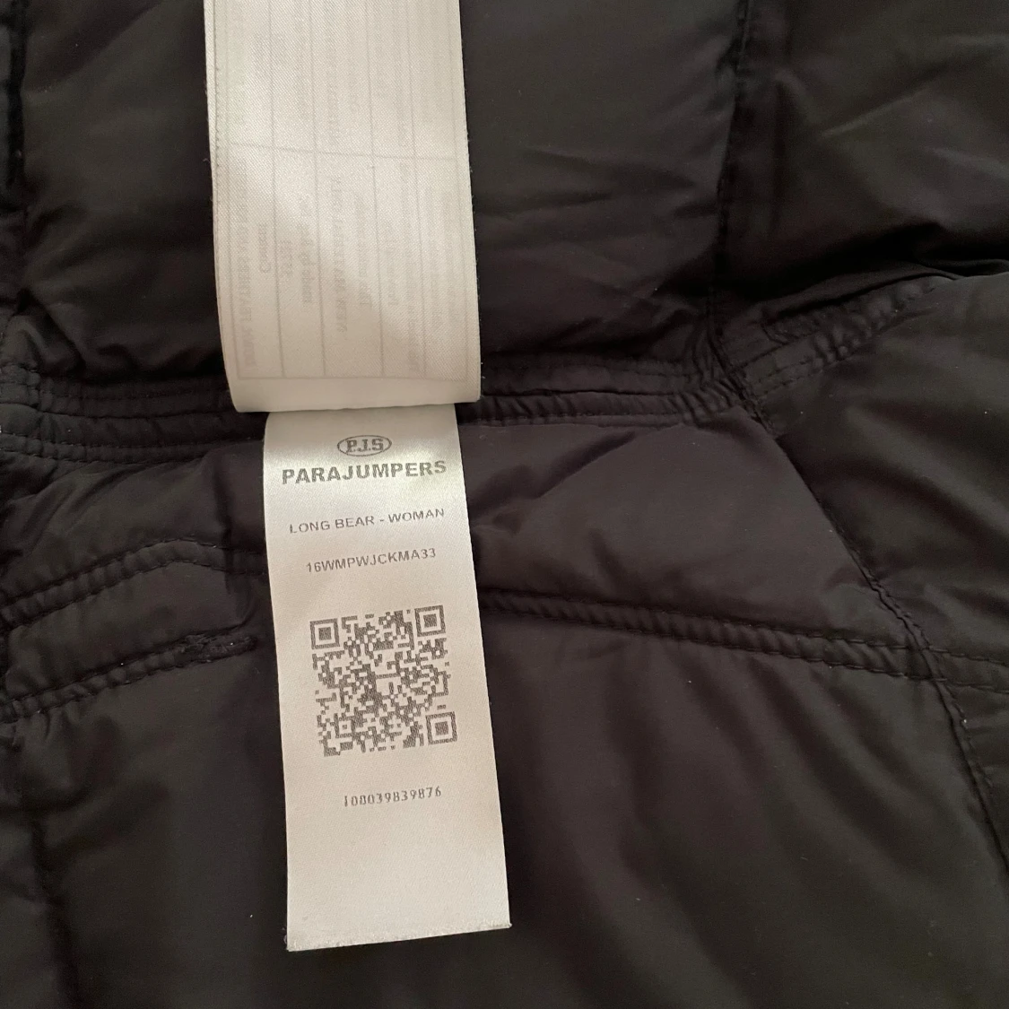 Svart lång dunjacka Parajumpers - 3