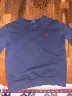 Mörkblå stickad tröja Polo Ralph Lauren - Mörkblå sweater från Polo Ralph Lauren. Säljer den eftersom den inte passar längre. Knappt använd.