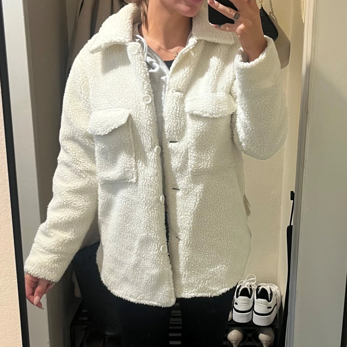 Vit teddyjacka från NLY Trend - 2