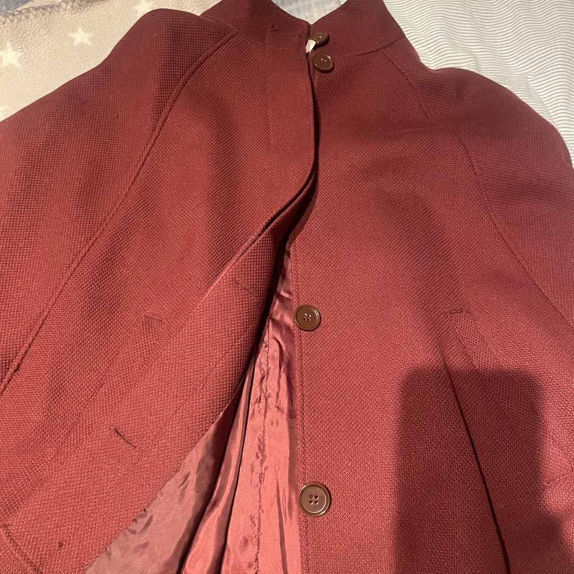 Vinröd poncho kappa - 1