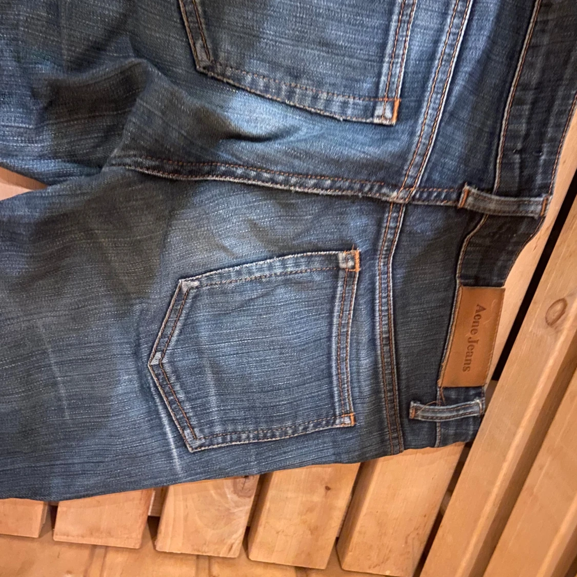 Blå Acne Jeans straight fit
