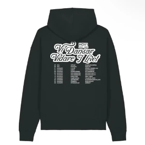 Svart Hov1 hoodie med turnétryck - Hov 1 merch sista turné hoodie. Ny knappt använd i storlek m. Lägger ut för lite högre pris för det är högefterfrågan