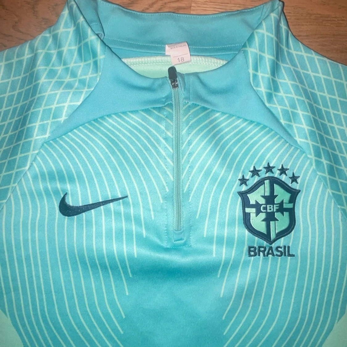 Turkos Brasil Nike fotbollströja - 2