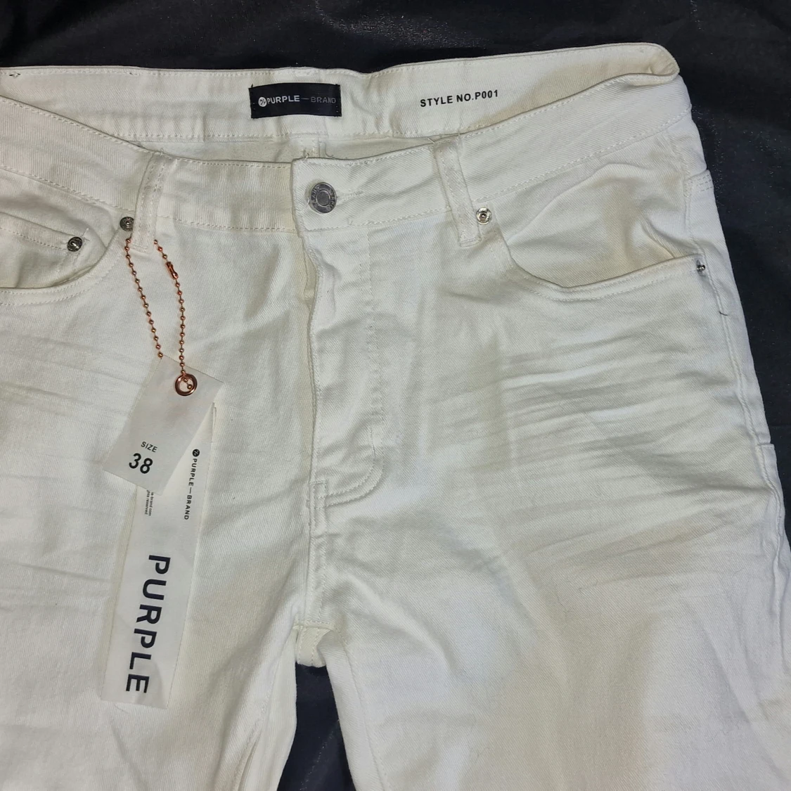 Vita jeans från Purple Brand, strl 38 - 1