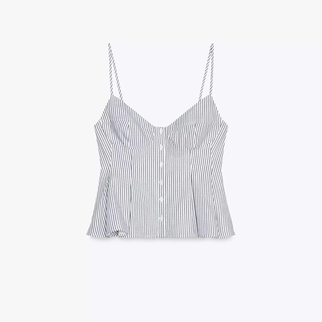 Randig linnetopp från Zara