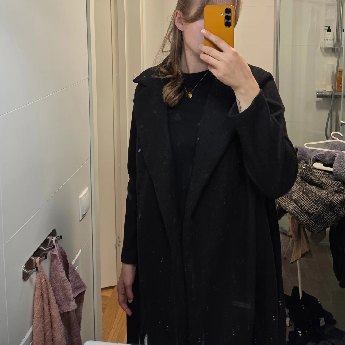 Svart lång kappa - 2