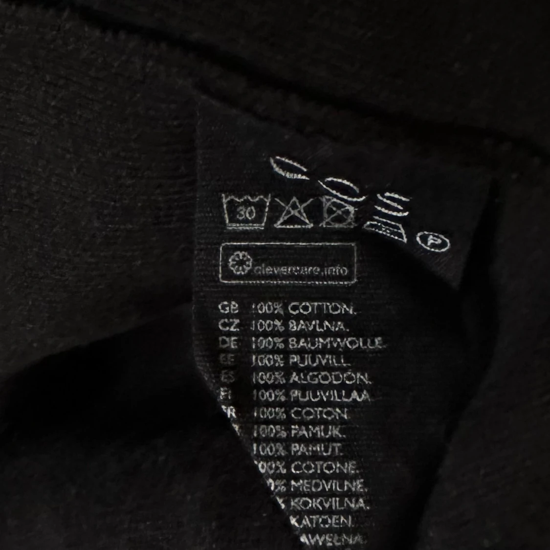 Svart pikétröja från COS i bomull - 3