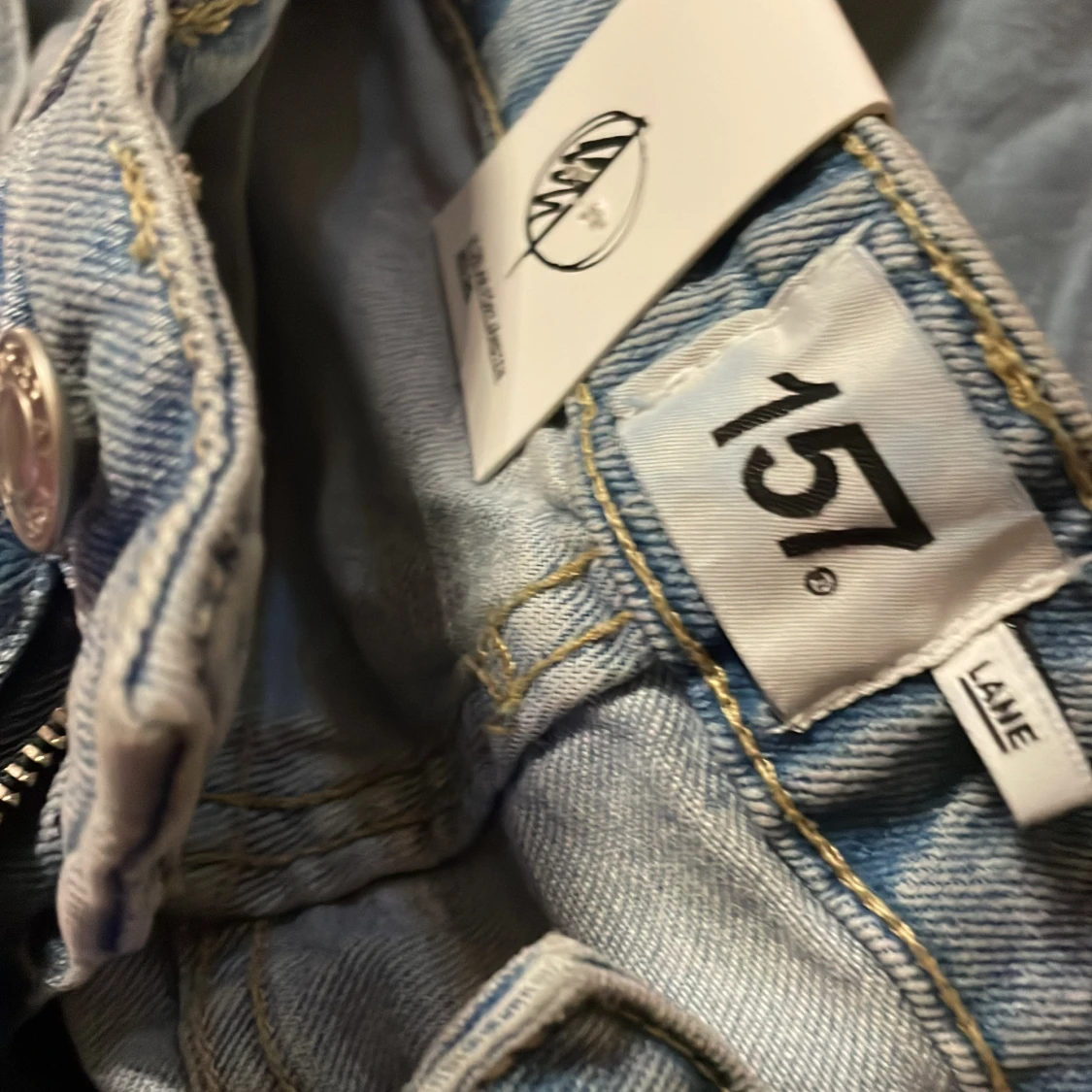 Wide ljusblå jeans från 157 - 2