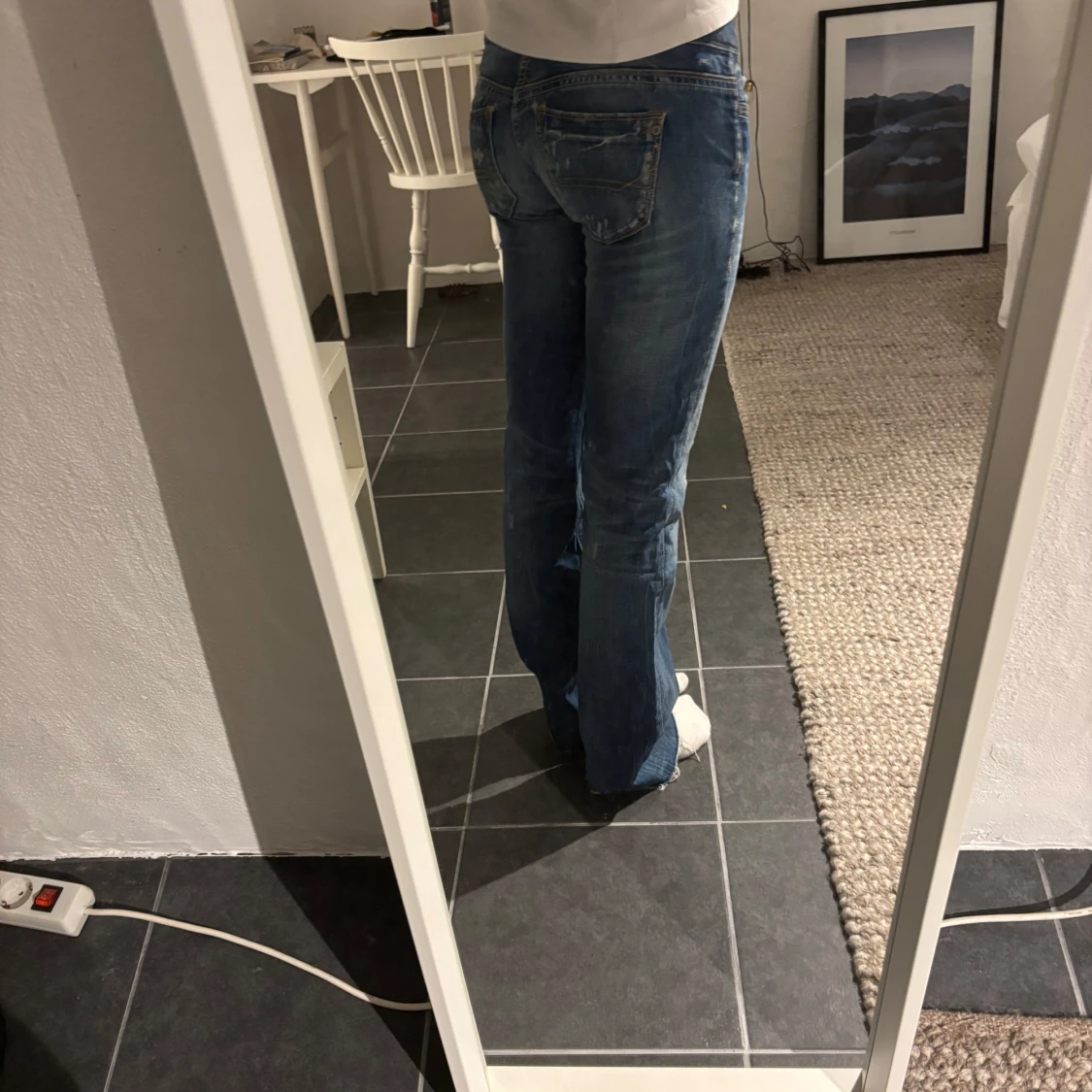 Blå bootcut jeans från Tommy Hilfiger - 1