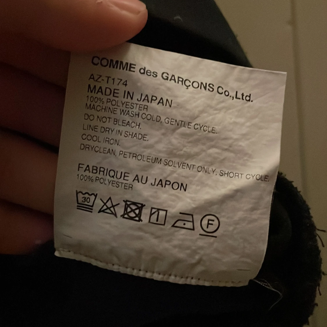 Svart hoodie från Comme des Garçons - 3