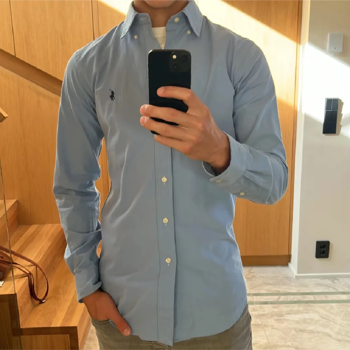 Blå skjorta från Ralph Lauren