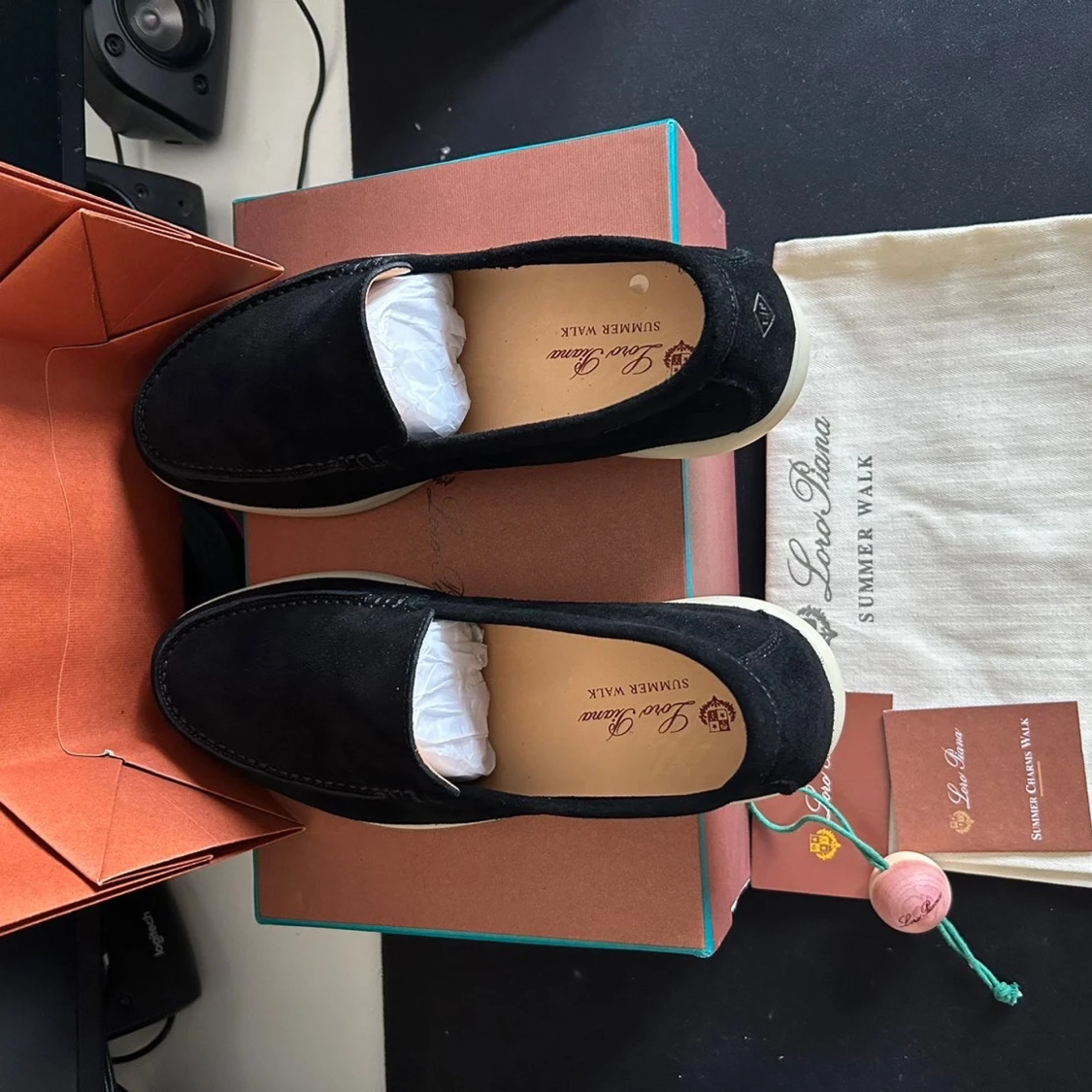 Svarta loafers från Loro Piana - 2