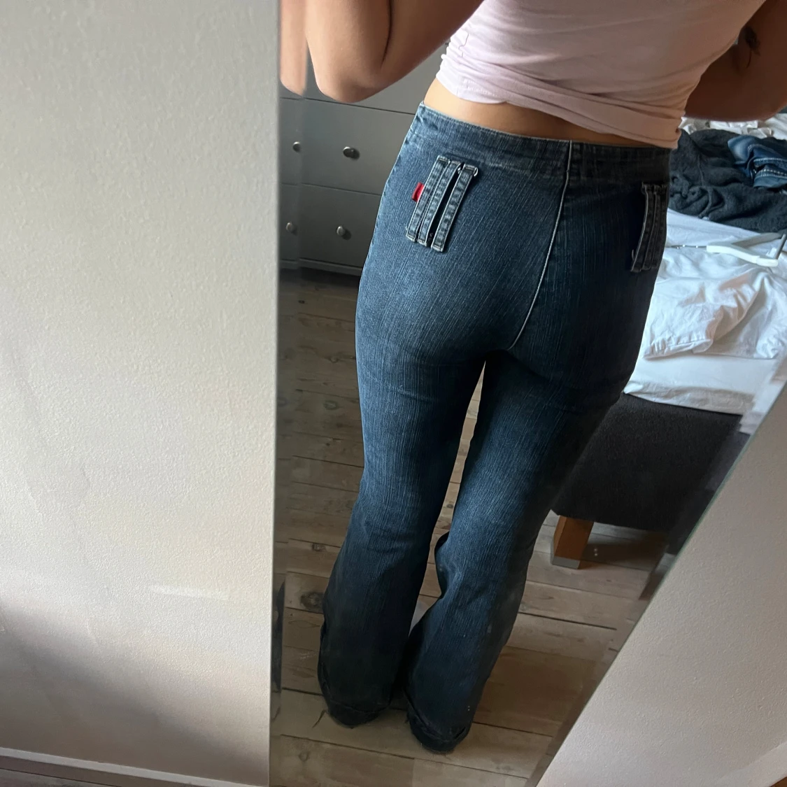 bootcut jeans med hög midja - 2