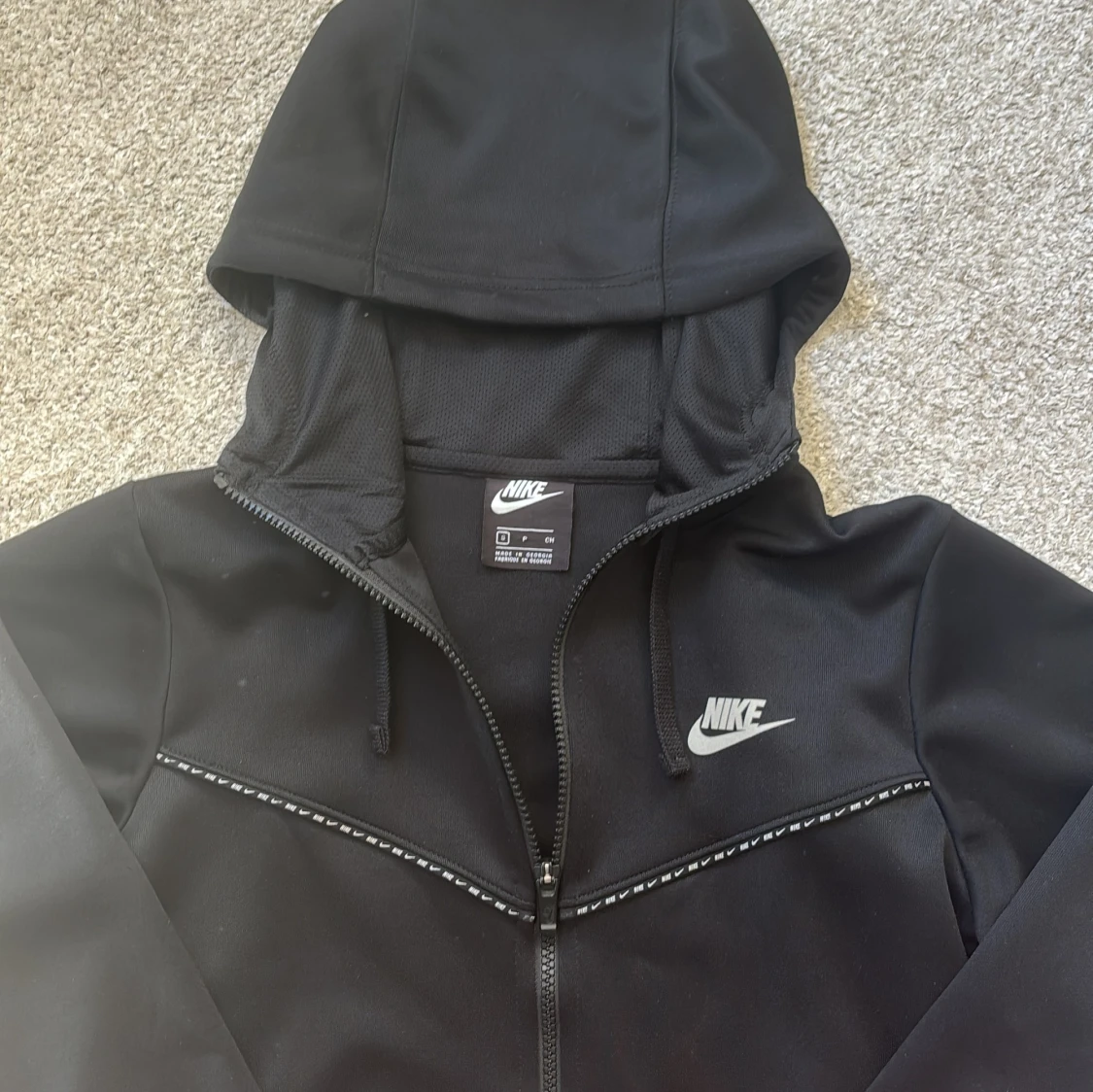 Svart Nike zip hoodie  - 2