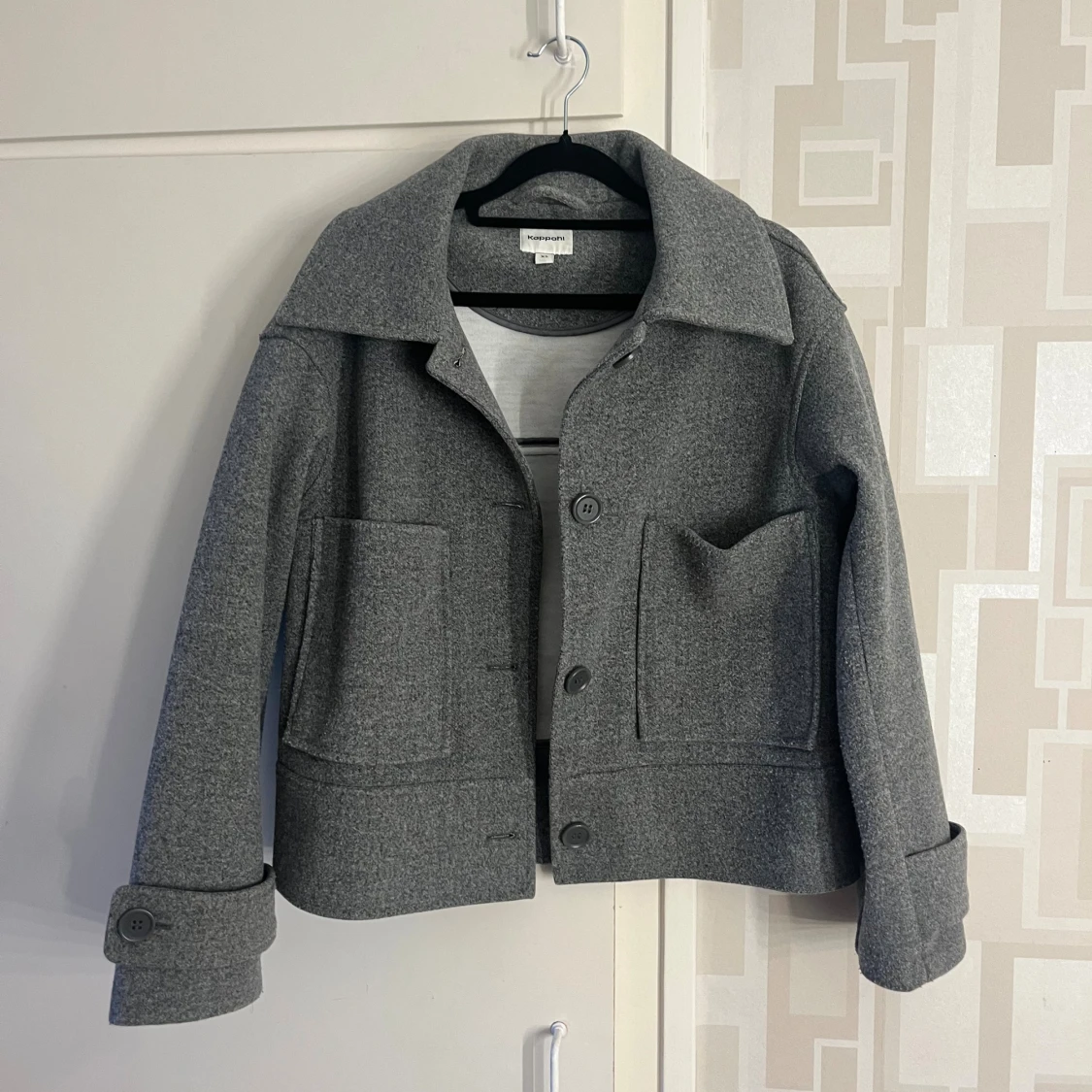 Grå kappa från Kappahl i ullmix