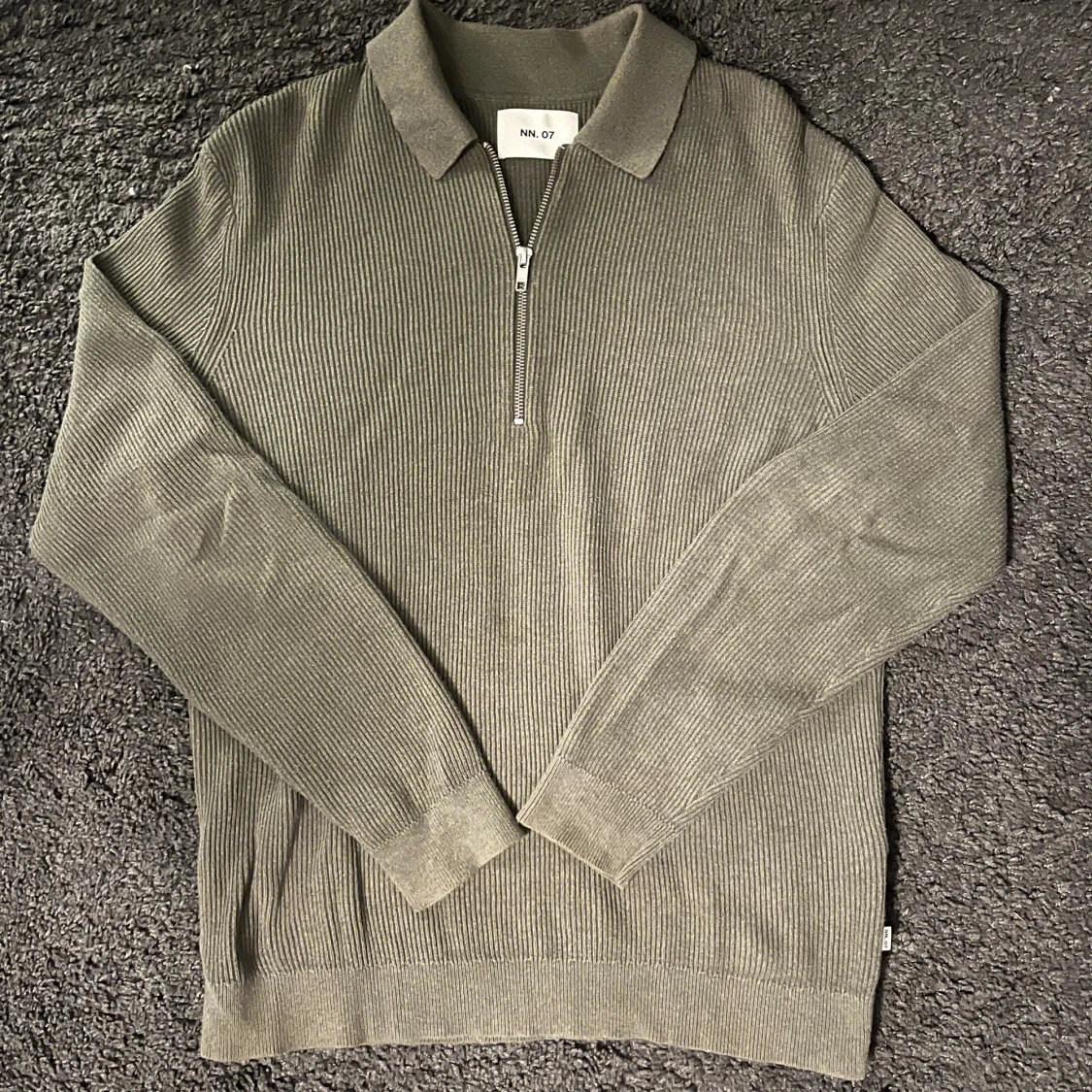 Grön half zip tröja NN07
