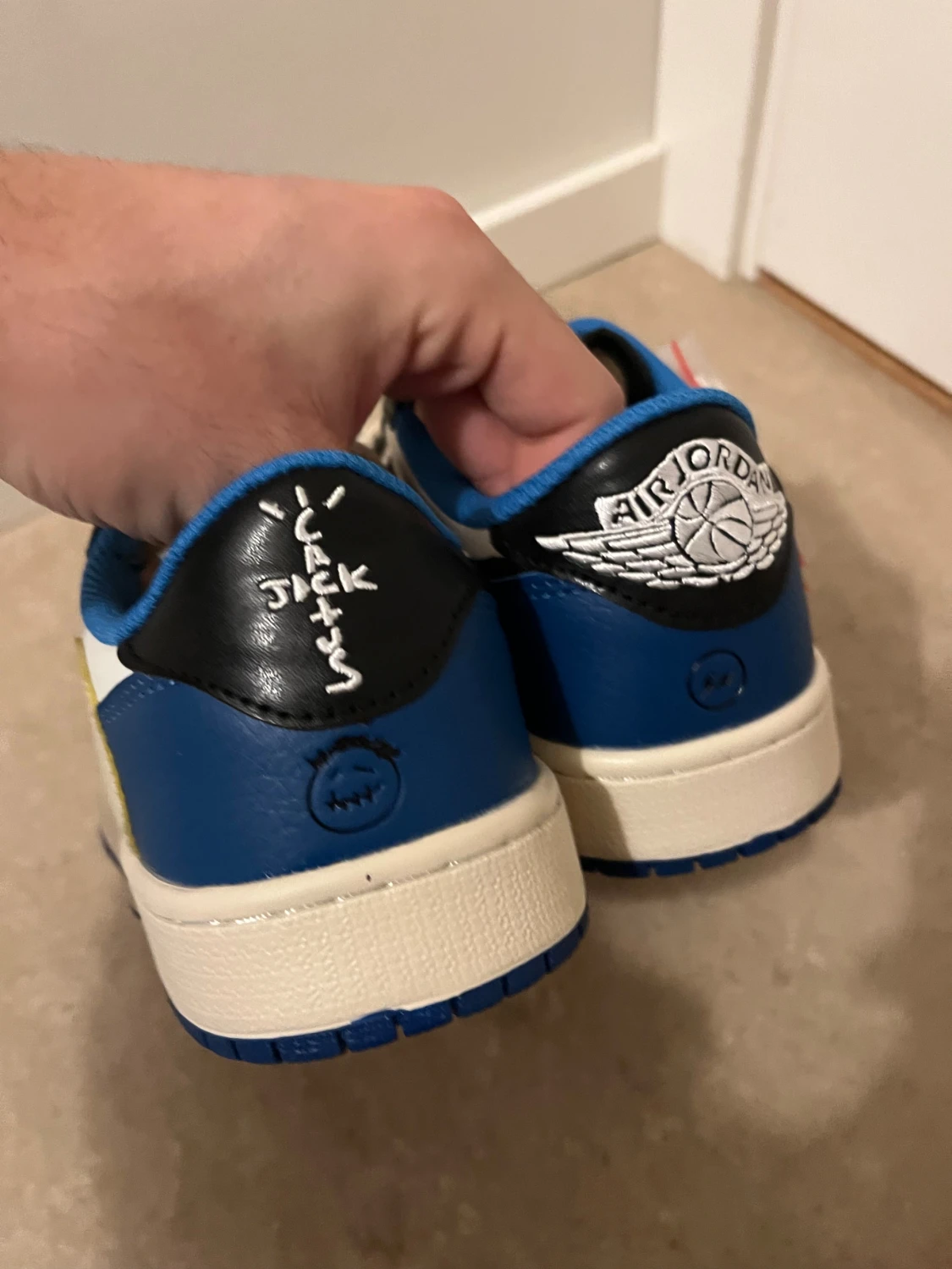 Nike Air Jordan 1 Low Travis Scott blå - 1