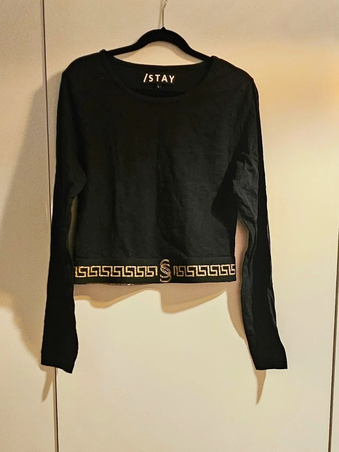 Svart crop top - 1