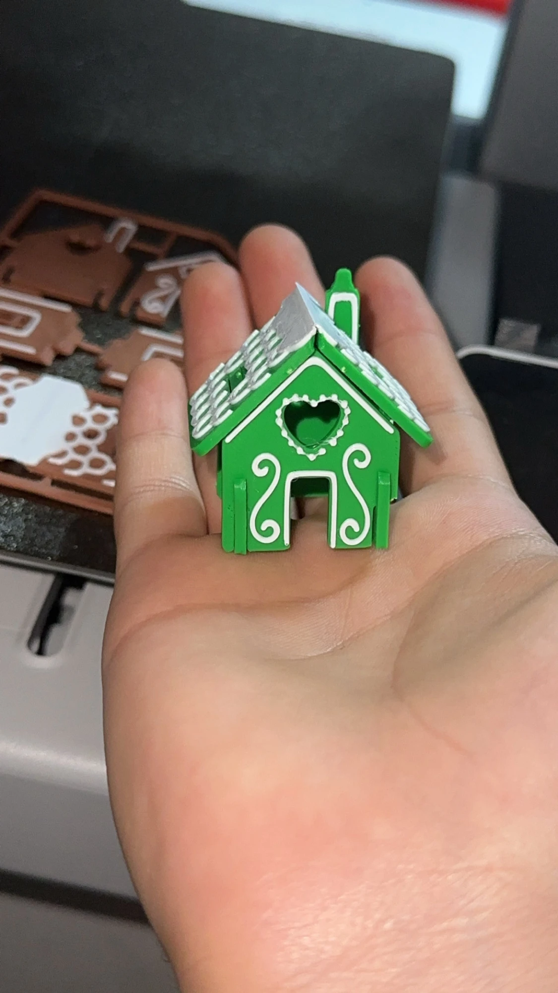 3D-Printad Pepparkakshus Pyssel - 2