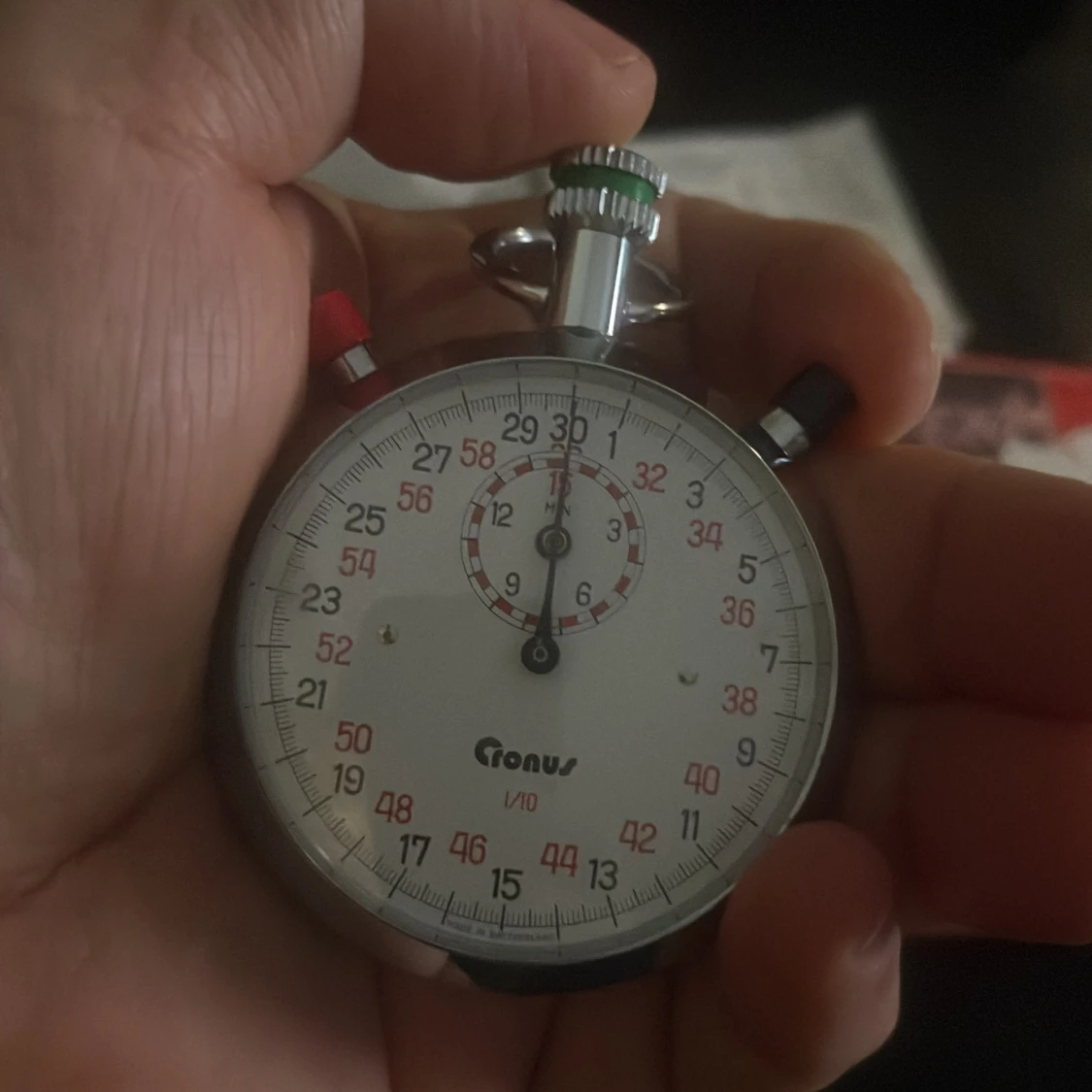 Vintage Cronus Swiss Series Stopwatch  med originalask - 2