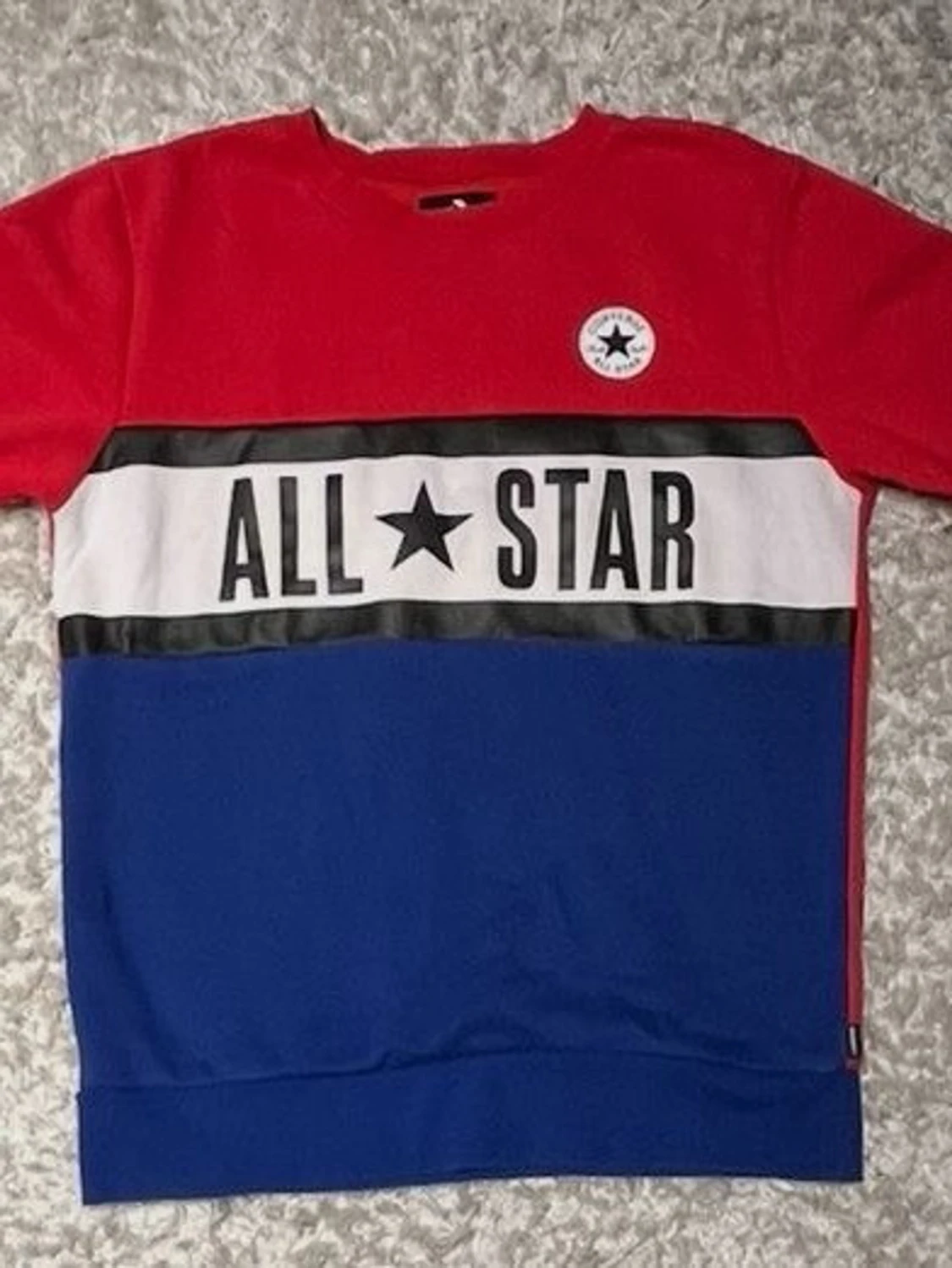 Röd och blå Converse All Star tröja - 1