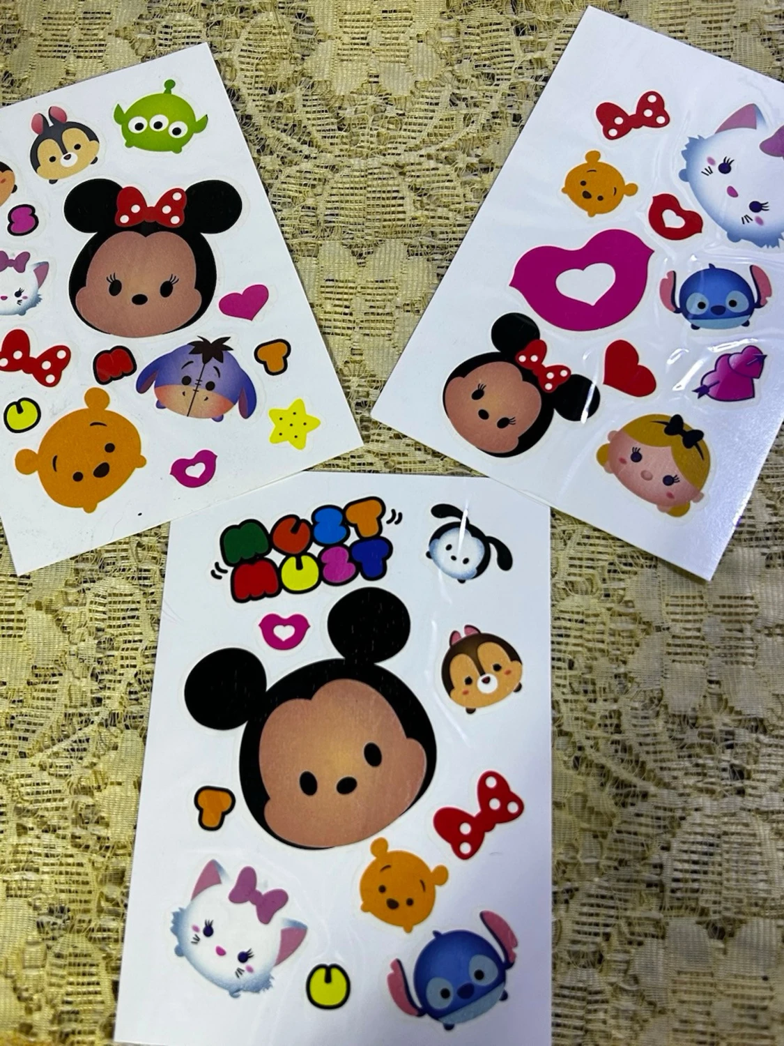 Söt Disney Tsum Tsum  Tatuering 