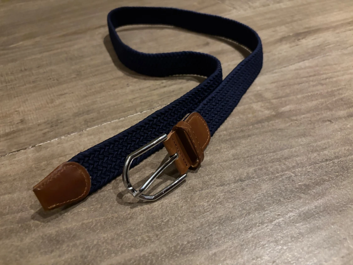 Flätat Bälte märke blå