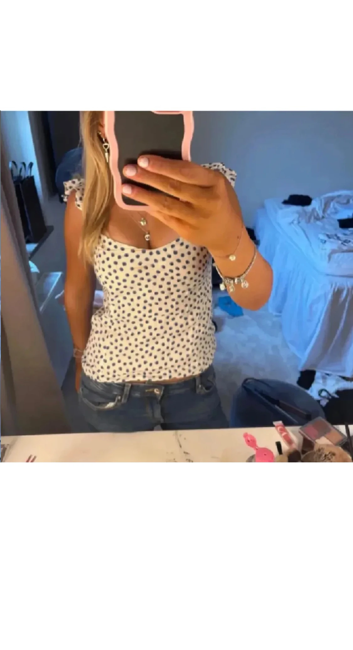 Polka dot topp hm - 1