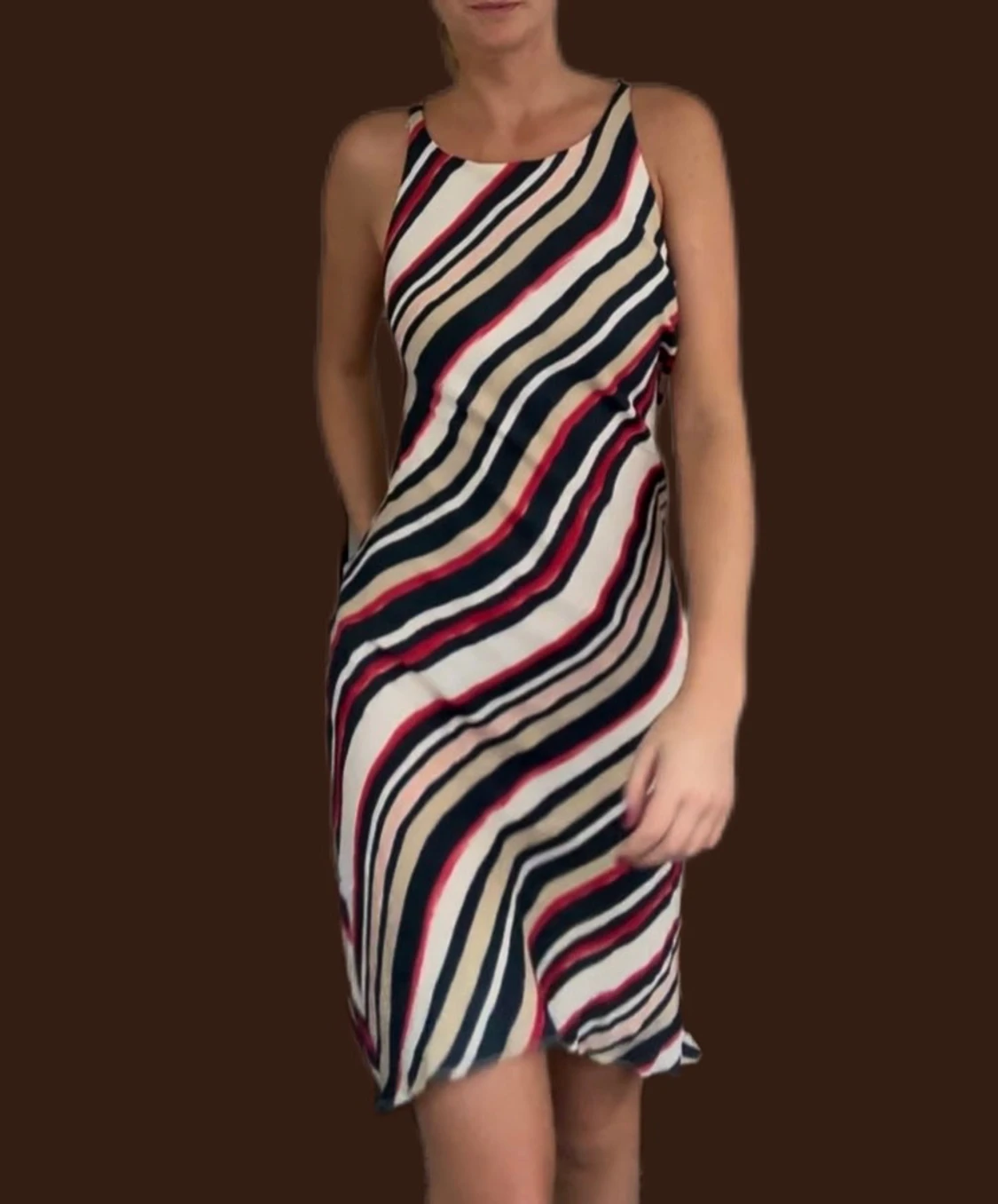 Casual Corner sidenklänning festklänning långklänning  - 1