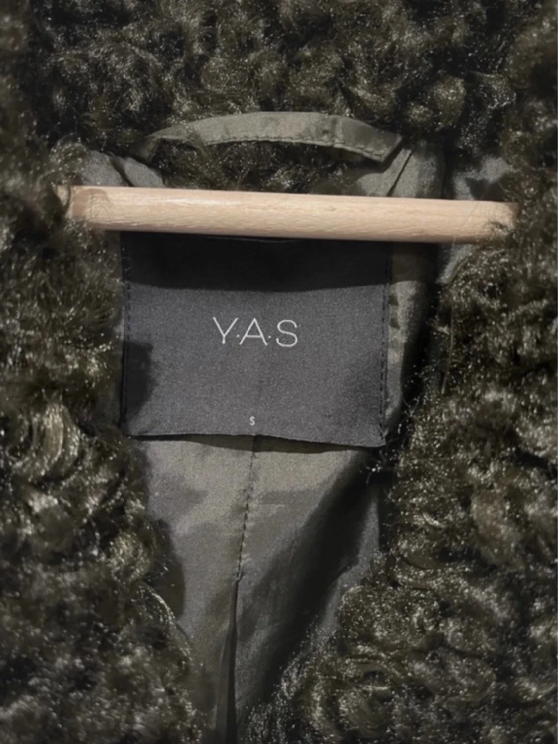 Mörkgrön pälsjacka från Y.A.S - 1