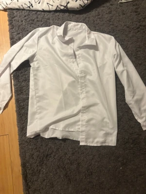 Klassisk vit skjorta med knappar - Vit skjorta med okänt märke