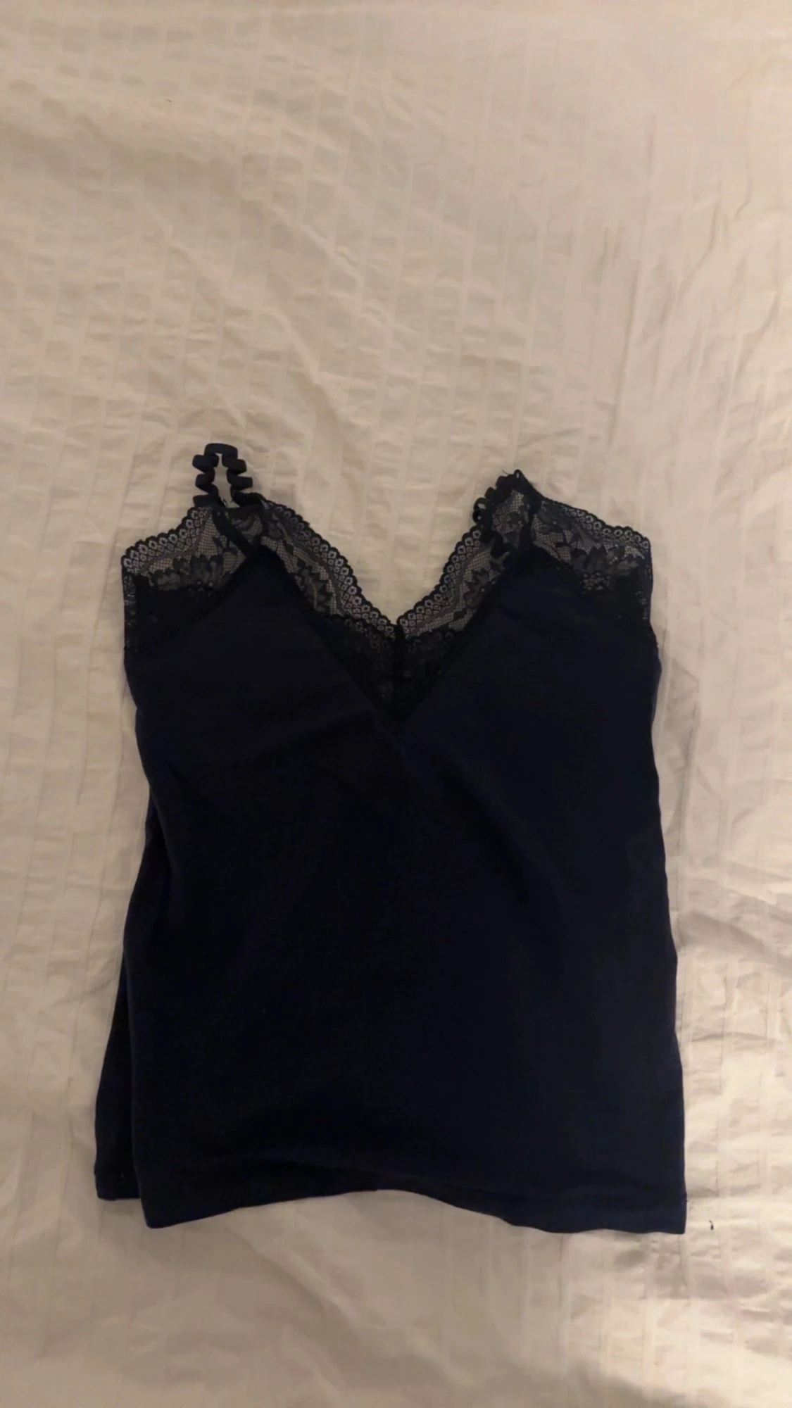 Svart linne, blått linne med spets båda XS! - 3
