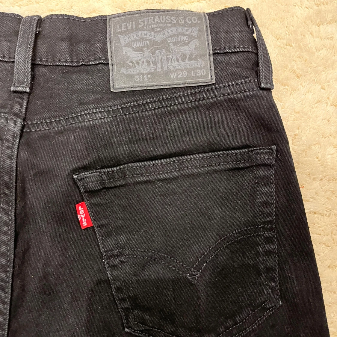 Svarta Levi's 511 jeans W29 L30 - 1