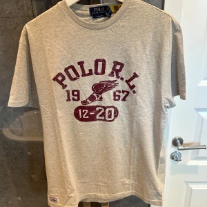 Grå t-shirt Polo Ralph Lauren - Snygg grå t-shirt från Polo Ralph lauren som är väldigt sällsynt, helt ny och sitter som en S, ge gärna prisförslag!