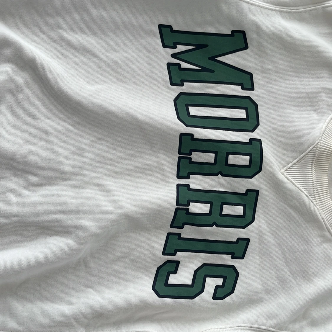 Vit sweatshirt från Morris med tryck - 1