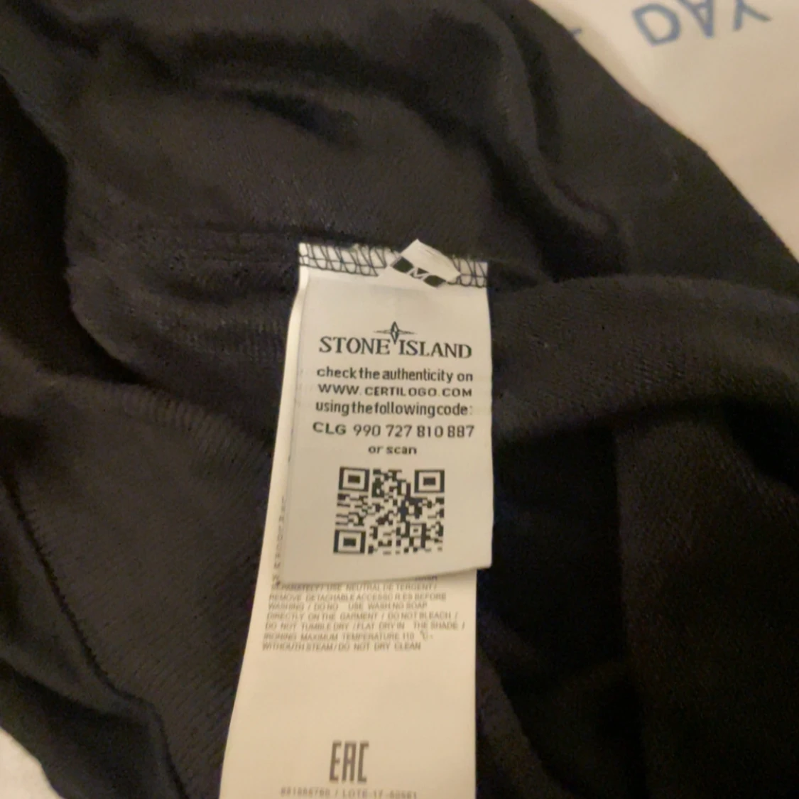 Svart Stone Island tröja i bomull - 4