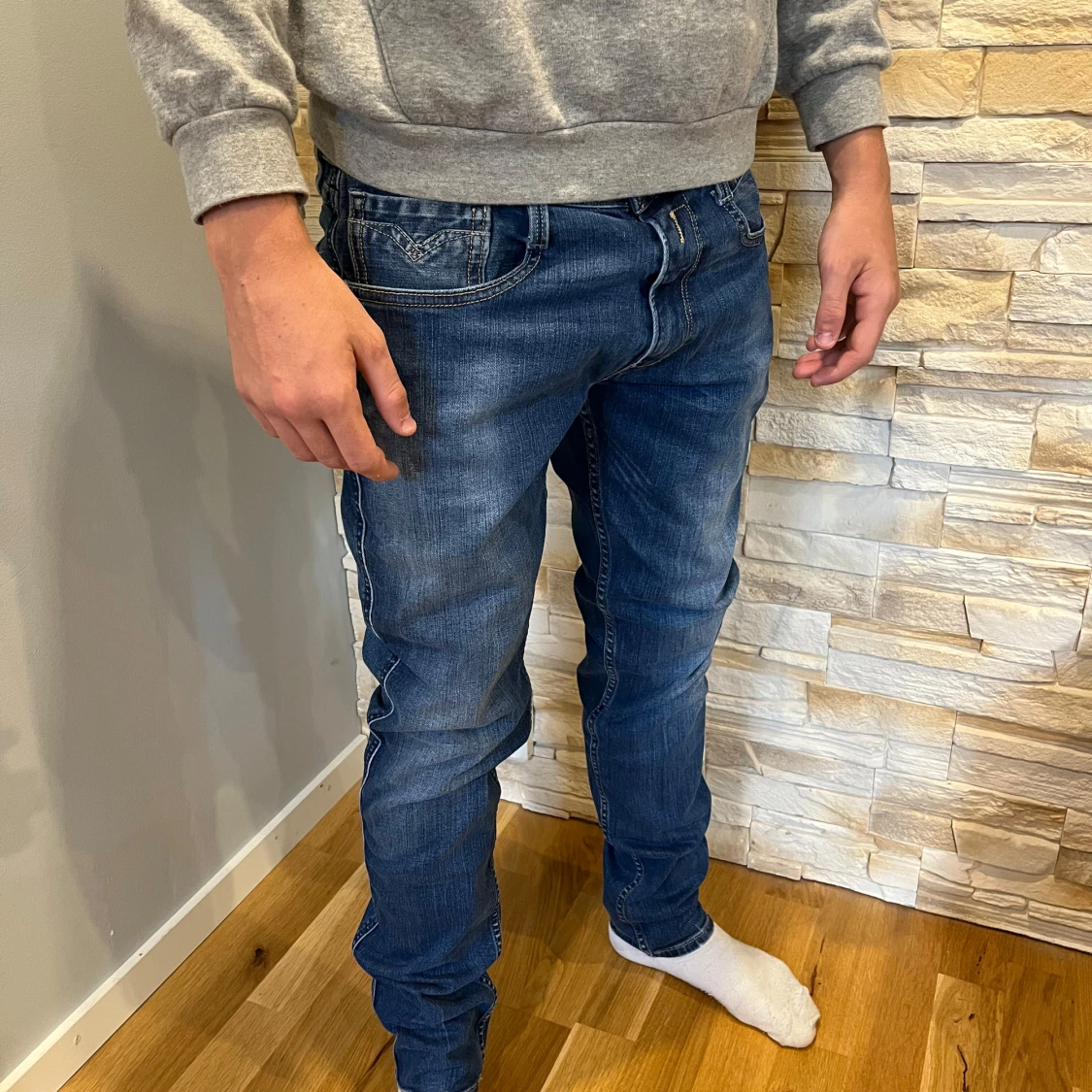 Replay Anbass blå jeans herr - 1