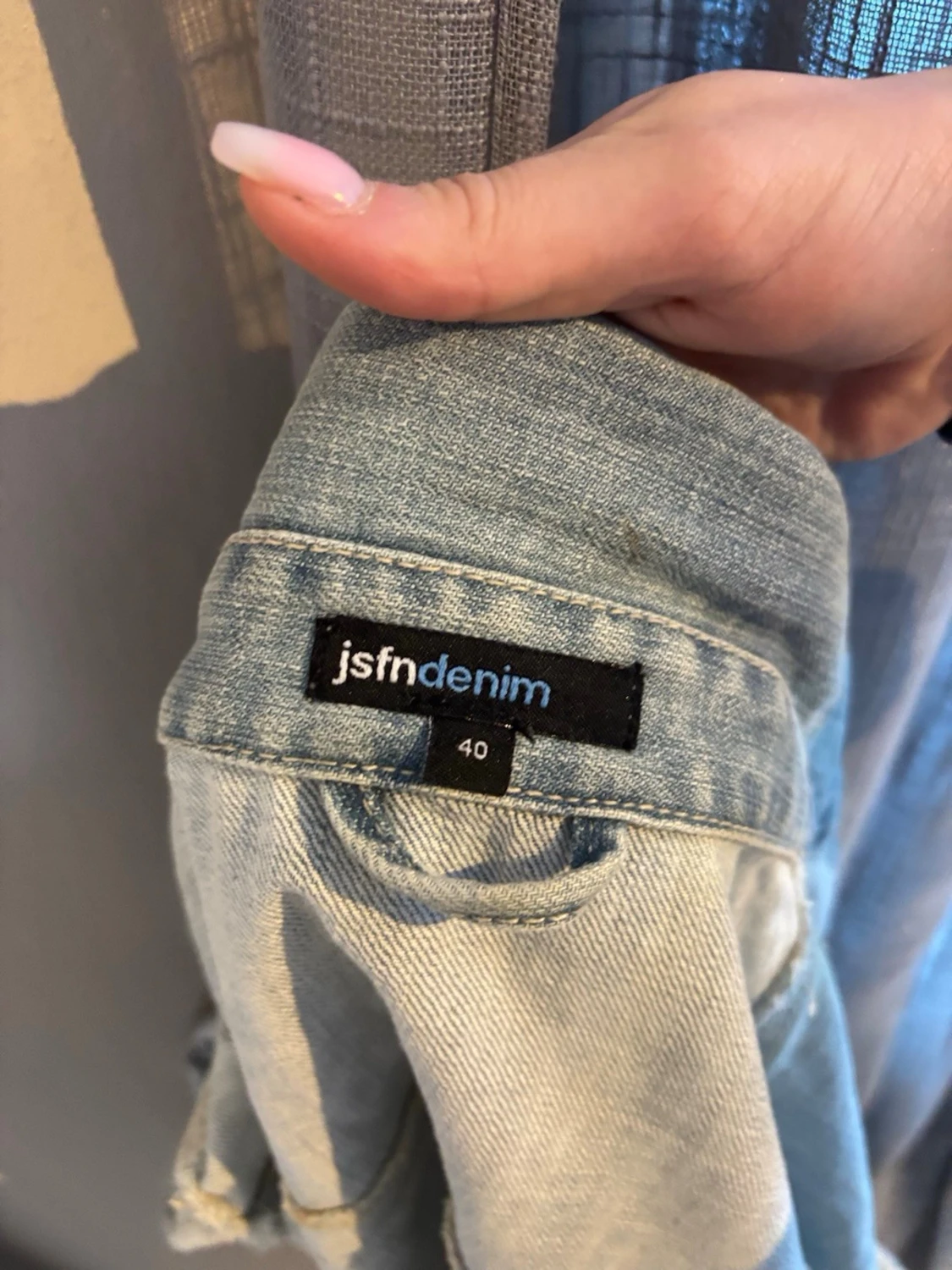 Ljusblå jeansjacka från jsfn denim - 1