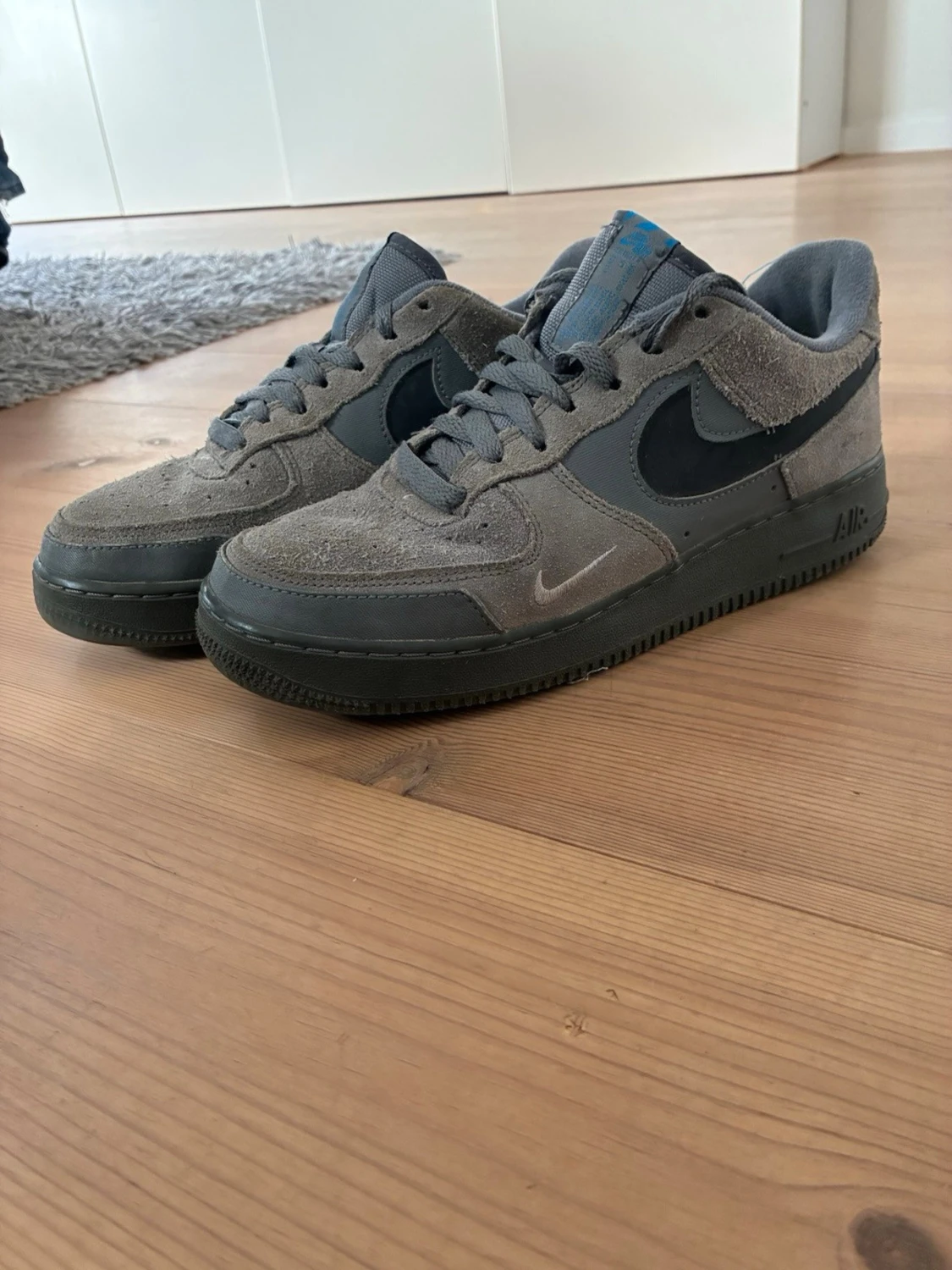 Grå Nike Air Force 1 mockasneakers - 1
