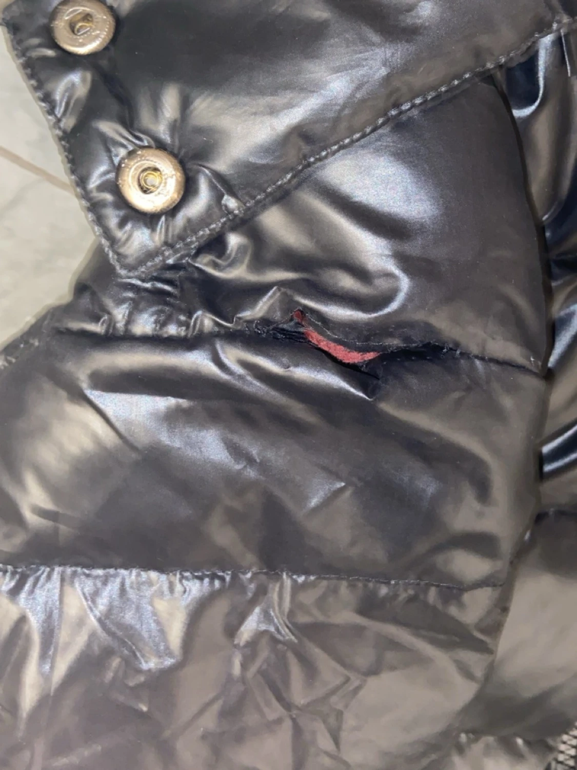 Svart puffer jacka - 6