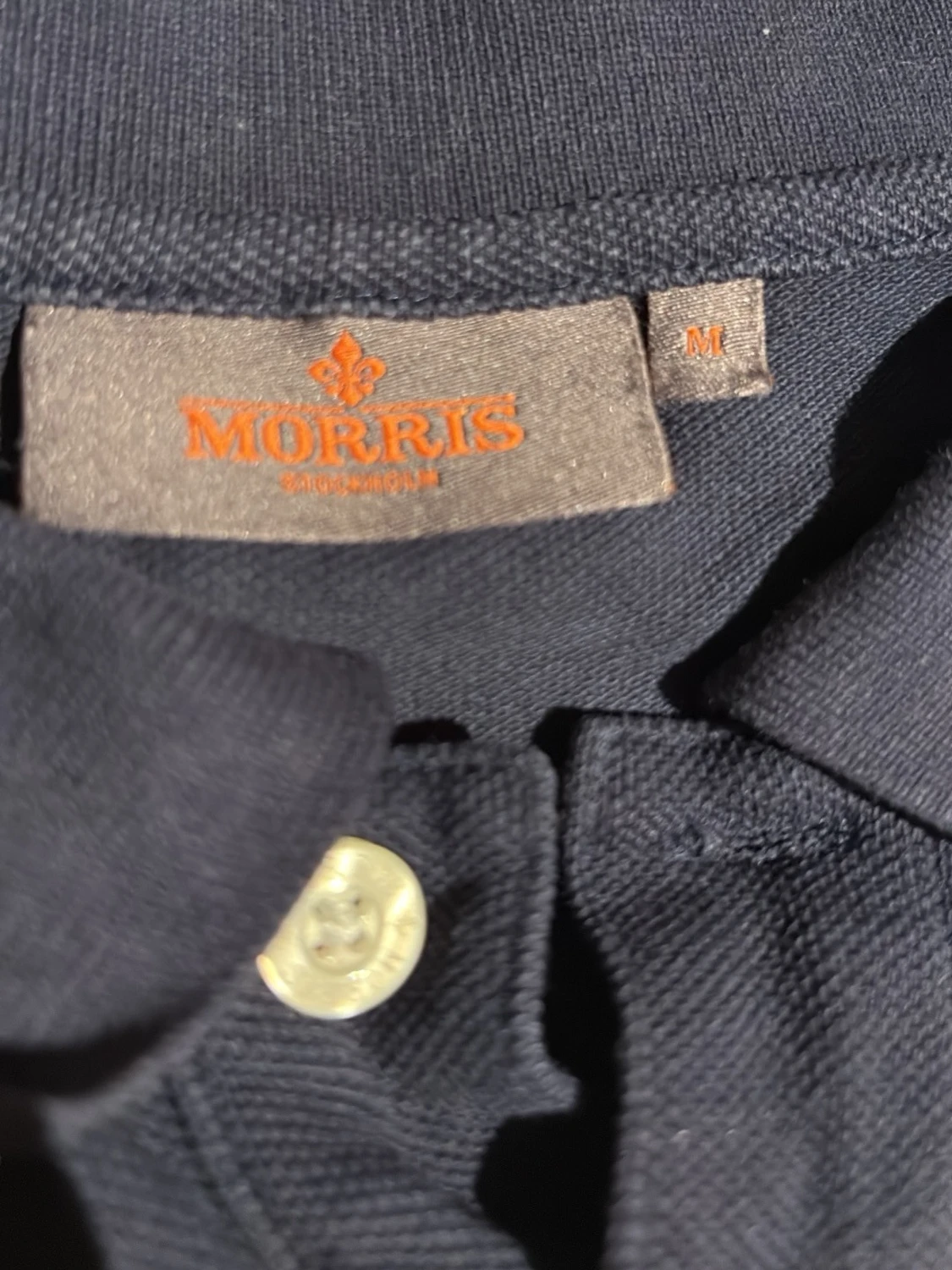 Mörkblå pikétröja från Morris - 3