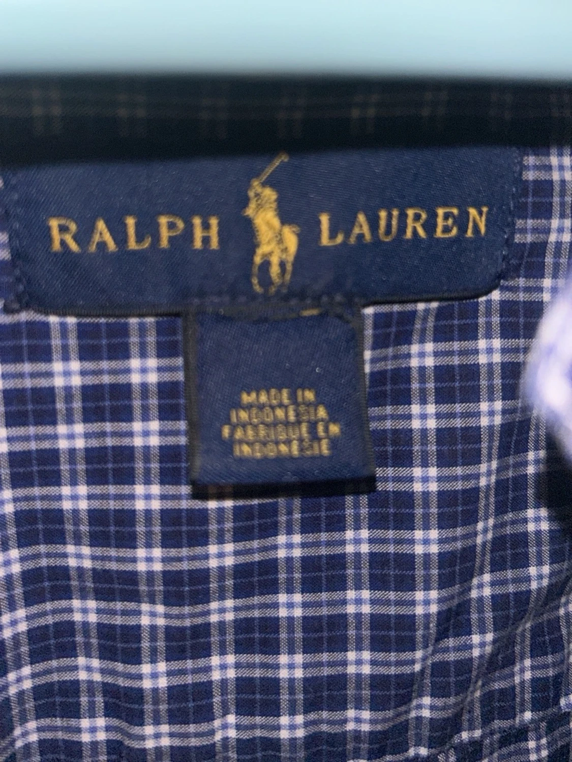 Blårutig skjorta från Ralph Lauren - 1