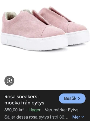 Rosa mocka sneakers från Eytys - Säljer ett par snygga rosa sneakers från Eytys i mocka. Använda fåtal gånger så ganska fina. Tvättar innan jag skickar såklart. Priset är inte hugget i sten 